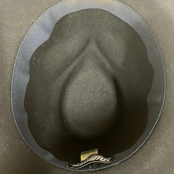 Biltmore by Madewell Black 100% Wool Floppy Brim Fedora Hat main image 8